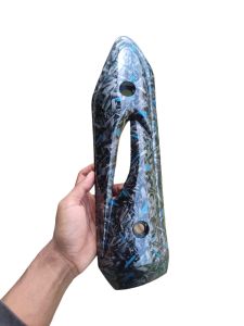Forged biru tameng knalpot beat karbu