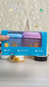 Dr.isla Baby Food Storage Container 4pcs Food-Grade PP Microwave Freezer Safe Leak-Proof Organizer For Baby Feeding SF02