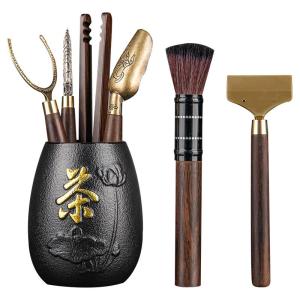 XIANGYE | Bộ Trà Trung Quốc với Kẹp Trà Dao Trà Kim Trà Đong Trà và Cọ Trà