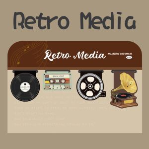 Magnetic Music Vinyl Retro Bookmarks Record Player Reading Markers Paper Clips for Business And Cultural Supplies