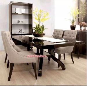 set meja makan 4 kursi mewah jati