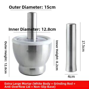 Manual Garlic Herb Mortar