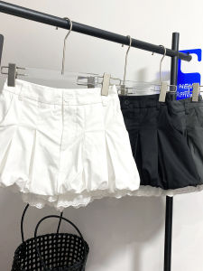 Váy Ngắn Xếp Ly Ren Cạp Cao Phong Cách Hepburn Cho Nữ Thiết Kế Chống Hở Hang Váy Ngắn Mùa Hè Phong Cách Hàn Quốc