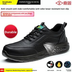 DINGGU | Work Safety Shoes Anti-crush Anti-puncture Steel Toe Electrical Insulation Anti-odor Lightweight Breathable
