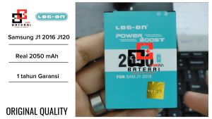 Baterai Log On EB-BJ120CBE Untuk Samsung J1 2016 J120 Power Boost - Kapasitas 2050mAh Original Battery Batre - 1 Tahun Garansi
