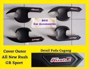Cover Outer All New Rush GR Sports Hitam Doff
