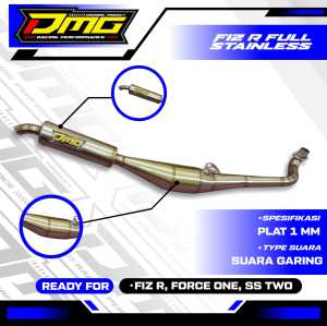 KNALPOT FIZ R FORCE  ONE STANDAR RACING  FULL STANLIS