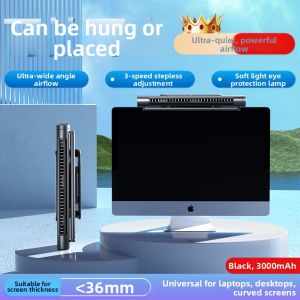 Desktop Mini Fan No Noise Cooling Leafless Office Air Conditioner USB Powered Small Powerful Wind Home Living Mini Fan