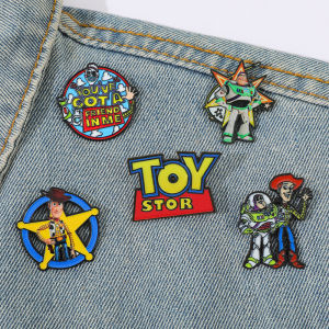 DIANSHIFANG | Creative Cartoon Metal Pin Woody Character