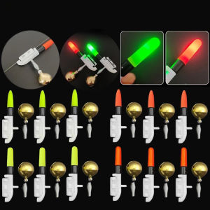 Night Fishing Glow Bell Alarm with LED Light Fishing Glow Stick Waterproof Removable Battery