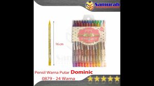Pensil Warna Putar Fancy Murah isi 24 Warna / 24 Batang Soft Case Motif / Colored Pencil Twister 24 Colors For Drawing