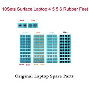 10 Bộ Chân Cao Su Cho Microsoft Surface Laptop 3 4 5 6 - Miếng Đệm Chân Dưới Tương Thích Với Các Mẫu 1868 1867 1951 - Bạc Vàng Xanh Đen