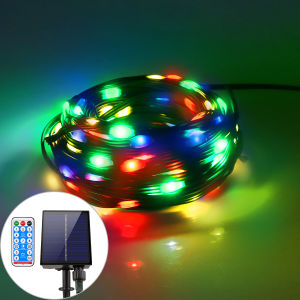 100M Ultra Bright LED String ไฟโคมไฟพลังงานแสงอาทิตย์ FAST CHARGE ขนาดใหญ่แผงพลังงานแสงอาทิตย์คริสต์มาสไฟกลางแจ้ง Garland Garden Decor