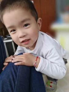 Baby Kids A- Level Jade Mini Peace Buckle Red Hand Strap Hand-Woven Men and Women Newborn Baby Ice Burma Jade
