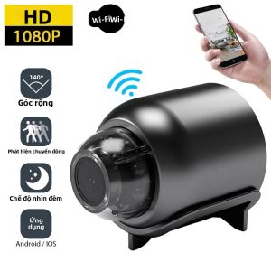 Camera Không Dây Mini 1080P HD Với Tầm Nhìn Ban Đêm Giám Sát Từ Xa Qua WiFi Dành Cho An Toàn Gia Đình Trẻ Em Vật Nuôi Máy Theo Dõi Giấc Ngủ Trẻ Sơ Sinh Dùng Được Cho Cả Nam Và Nữ