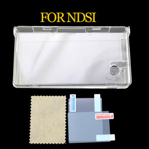 1Set Plastic Clear Crystal Shell Skin Case Cover For  DSL NDS Lite NDSL For DSi NDSi XL LL Console W/ Screen Protective Film