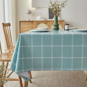 เรียบง่าย สด ลายสก็อต ผ้าปูโต๊ะ Pvc กันน้ํากันน้ํา No-wash ผ้าปูโต๊ะรับประทานอาหารรูปสี่เหลี่ยมผืนผ้าโต๊ะน้ําชาผ้า