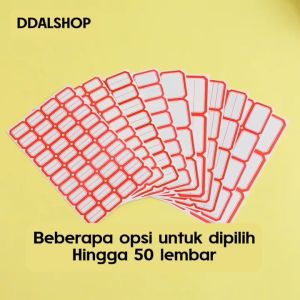 Stiker Label Kosong Untuk Nama Harga Barang Makanan Sticker Kertas Dengan Perekat Kuat