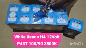 BOLAMP BO LAM LAMPU HALOGEN MOBIL XENON H4 12V 100/90 WATT P43T 3800K NYALA WHITE/PUTIH