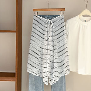 XUANXUAN | Vintage Polka Dots Semi Skirt