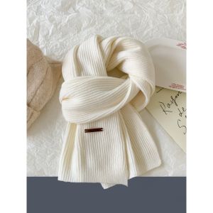 Cgediao | Stylish Korean Style Red Knit Scarf