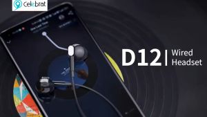 Celebrat D12 Wired Bass Stereo Built-in Mic TYPE C Earphones Handsfree Headset Headphones Earbuds