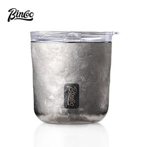 BINCOO Pure Titanium Insulated Mug Thermal Coffee Cup for Hot and Cold Beverages Premium Lightweight Luxury Portable Travel Mug Ideal for Outdoor Adventures 230ML
