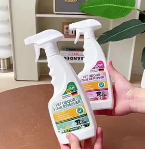 [SG STOCK]Pet Odour & Stain Remover Spray Bio Enzyme Deodorizer for Dog & Cat Urine Cleaner Jasmine/Peach/500ml