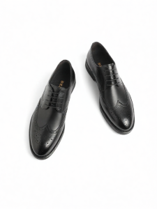 Belle | Genuine Leather Inner Height Increasing Mens Brogue Shoes for Summer and Wedding
