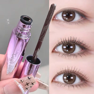 Mascara Sợi Tơ Tằm Đầu Cọ Kim Loại Giữ Lâu 4D Khô Nhanh Làm Cong Dài Mi Nối Mi Dụng Cụ Trang Điểm Mắt