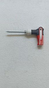 [ VIENA ] Obeng Bolak Balik T Gagang Karet USA Screw Driver 2 Way Plus Minus