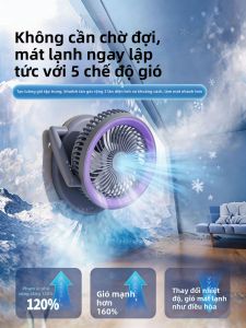 DENGJIE | Quạt Làm Mát Di Động Sạc Điện Cho Phòng Tắm Bếp