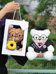 sui xin yu qie | Customized Logo Graduation Gift Teddy Bear