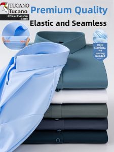TUCANO | Wrinkle-Resistant Ice Silk Seamless Mens Long-Sleeve Shirt