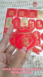 Hangtag Chinese New Year - Gantungan Bunga Imlek - Aksesoris CNY LL222