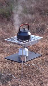 Campingmoon | CAMPINGMOON Cheap Factory CK-25PG Stainless Steel Korean Style Windproof Furnace Plate Frame for Camping Sinking IGT One Unit
