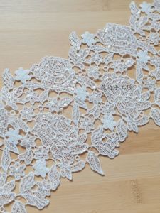 Thắt Lưng Ren Thêu Giải Thể Màu Trắng Cổ Điển 12cm Cho Váy Cưới Và Quần Áo Thêu Ren Tan Trong Nước