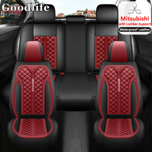Mitsubishi Car Seat Covers Set 5 seat Full Coverage Leather Seat Protector For Mirage Xpander Montero Strada Lancer Pajero Eclipse Evo Asx Triton Model etc
