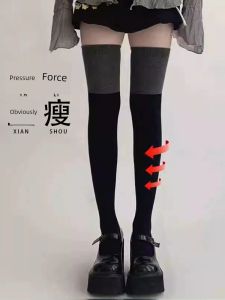 ถุงเท้าข้อสั้นผู้หญิง ทรงสลิมฟิต ทรงยาวถึงเข่า ทรงแบน ทรงแบน สีดำ เอวกลาง ทรงแบน สำหรับฤดูใบไม้ผลิ ฤดูใบไม้ร่วง ฤดูหนาว