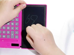 Scientific Calculator 12-Digit Large Display Calculator with Notepad Foldable Calculator with Hand Writing Board for Daily Use