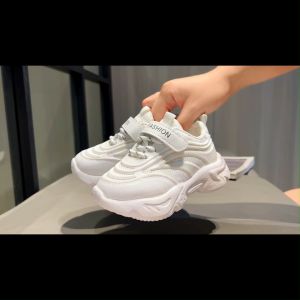 SENMA White Shoes For Kids Girls Korean Shoes Fashion Rubber Shoes Baby Shoes 1 To 5 Years Old
