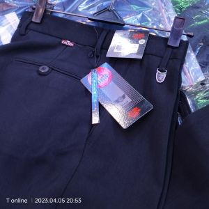celana bahan kantor pria panjang bahan kain kerja formal calbin tebal pria dasar warna bahan hitam