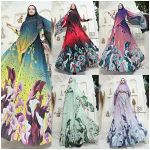 100% REALPIC Gamis Syari GLAM BY ERICSUMMERS - lebaran Umroh REALPIC 100%