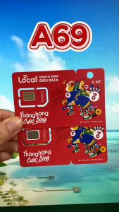(FREE 1 THÁNG) Sim Mobifone 4G Local A69 Miễn Phí 2GB Tốc Độ Cao Full Băng Thông Mỗi Ngày Gia Hạn Cực Rẻ 69K/Tháng | FREESHIP - CHƯA KÍCH HOẠT
