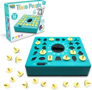 Shape Matching Game 26 Pieces Time Puzzle Educational Toy Enhance Concentration Hand-eye Coordination For Kids