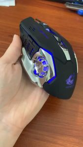 Chuột không dây A8 có LED 7 Màu RGB Pin Sạc Dùng Cực Lâu Chuột chơi game  x8 cho game thủ chuột gaming mới