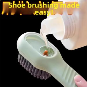 Multifunction Press Type Soft Brush Shoe Cleaning Brush