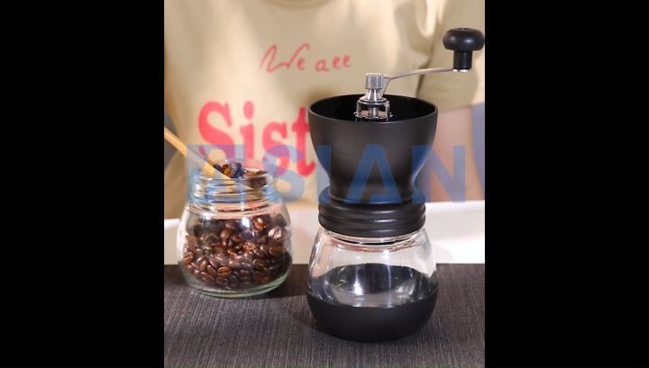 ASIAN Manual Grinding Machine Portable Hand Crank Coffee Maker