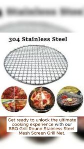 BBQ Grill Round Stainless Steel Mesh Screen Grill net 30cm