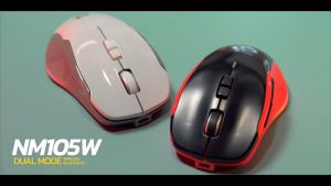 🎮 GAMING NUBWO MOUSE NM-105W BLUETOOTH + 2.4GHZ Silent เมาส์ เกมมิ่ง ไร้สาย บลูทูธ 8 ปุ่ม มีไฟ LED ปรับ DPI แบตในตัว
